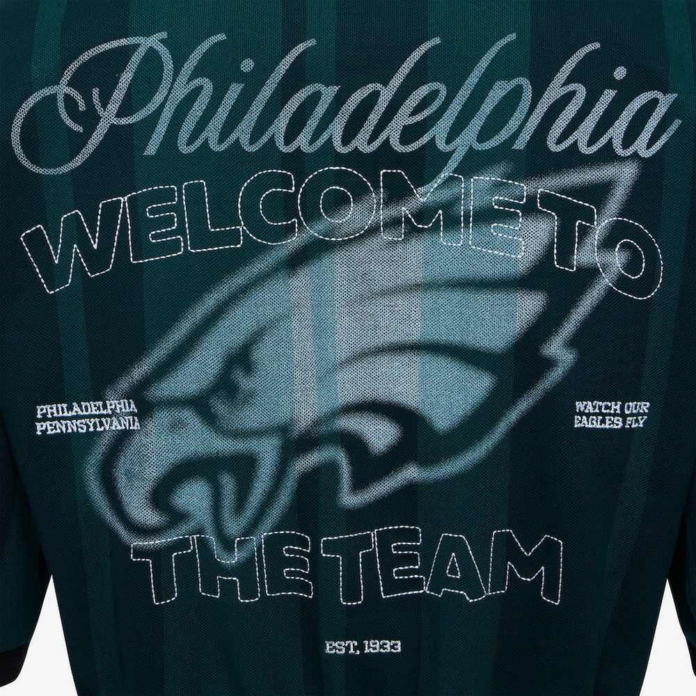 Philadelphia Eagles Off Season Women's Rugby T-Shirt - Midnight Green - NFL