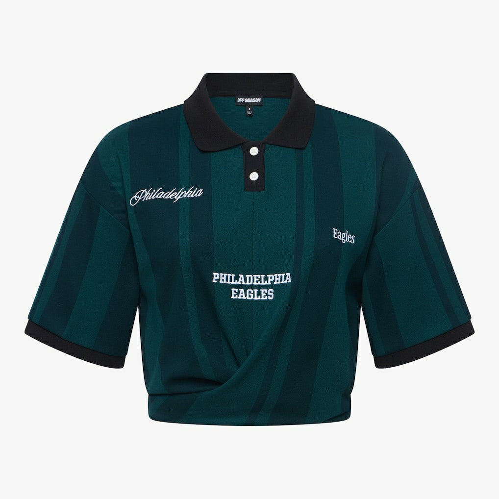 Philadelphia Eagles Off Season Women's Rugby T-Shirt - Midnight Green - NFL