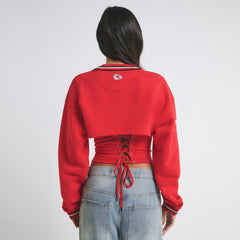 Kansas City Chiefs Off Season Women's Fleece Shrug Cami - Red - NFL