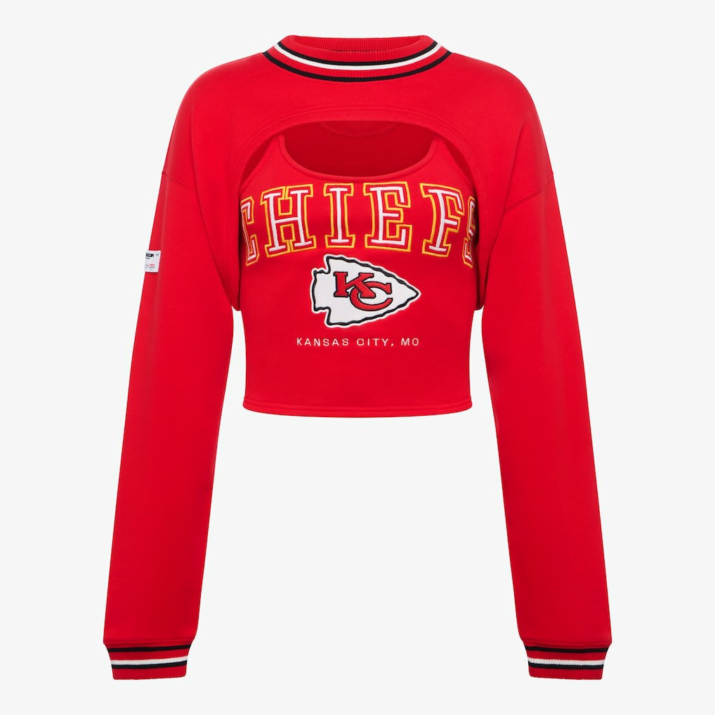 Kansas City Chiefs Off Season Women's Fleece Shrug Cami - Red - NFL