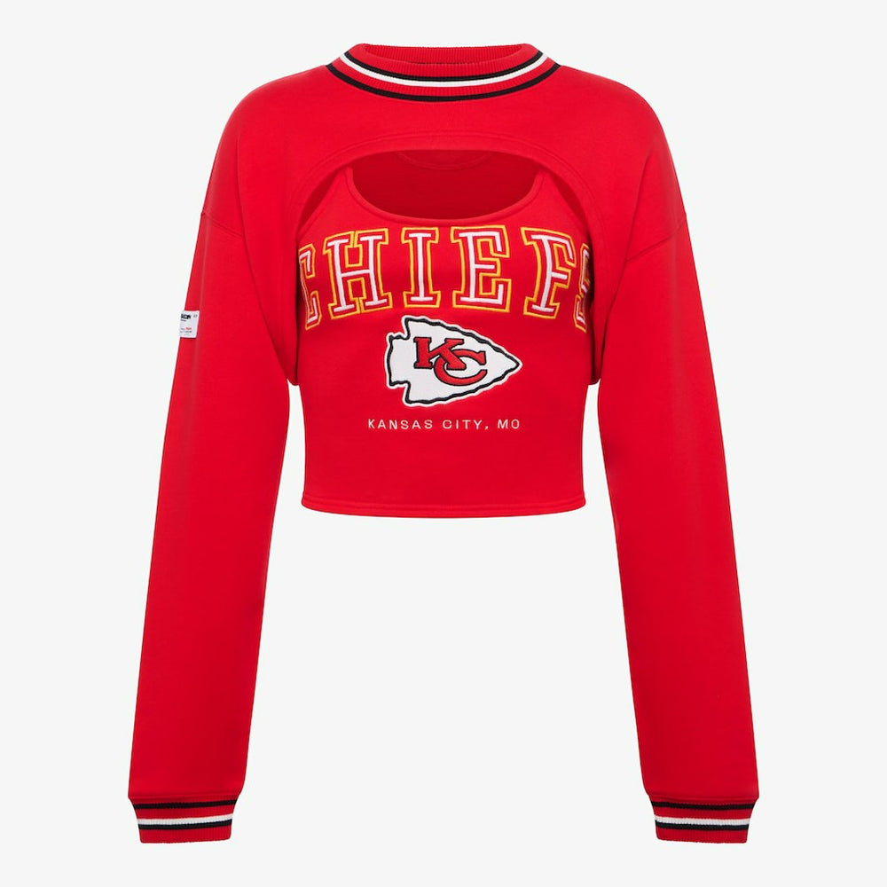 Kansas City Chiefs Off Season Women's Fleece Shrug Cami - Red - NFL