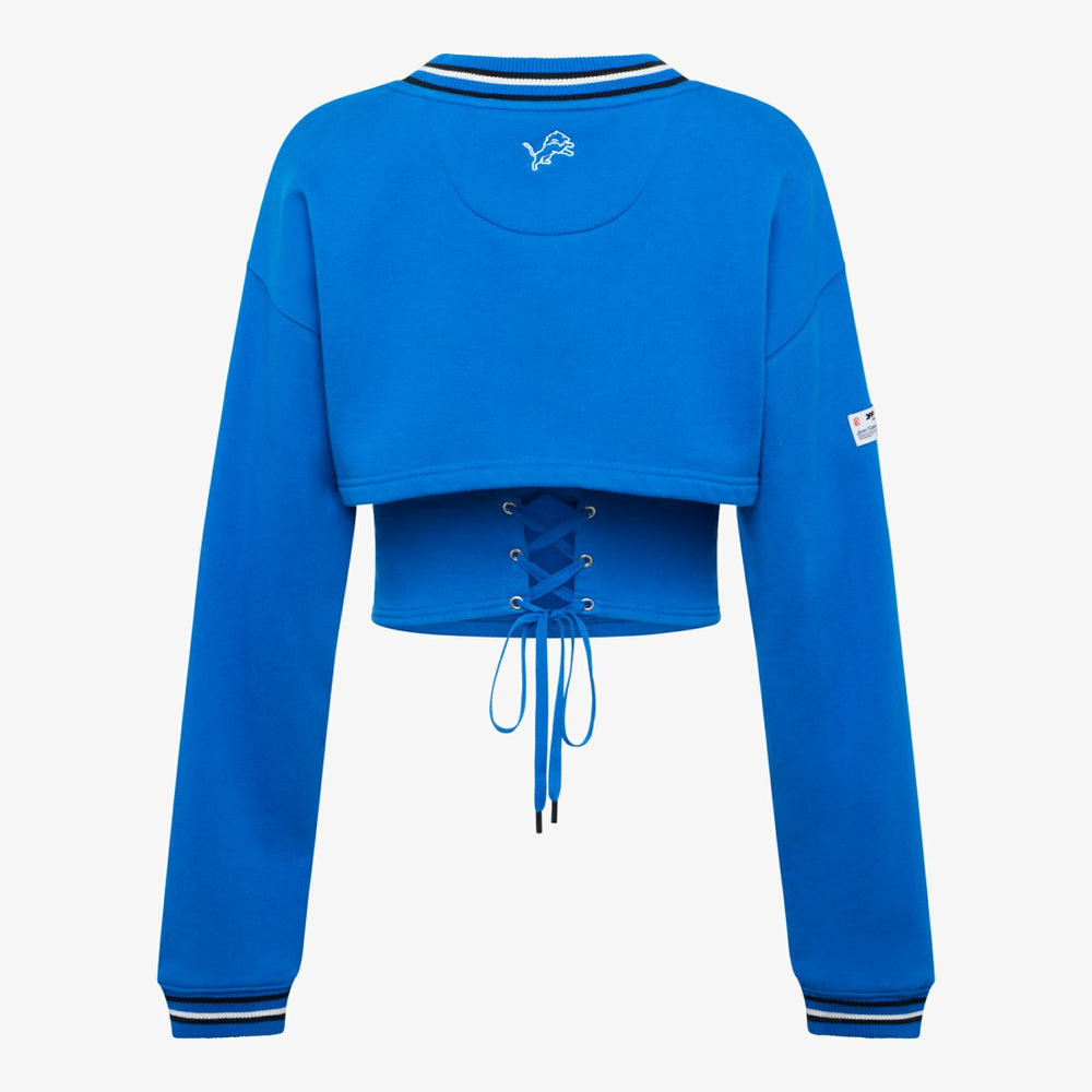 Detroit Lions Off Season Women's Fleece Shrug Cami - Blue - NFL