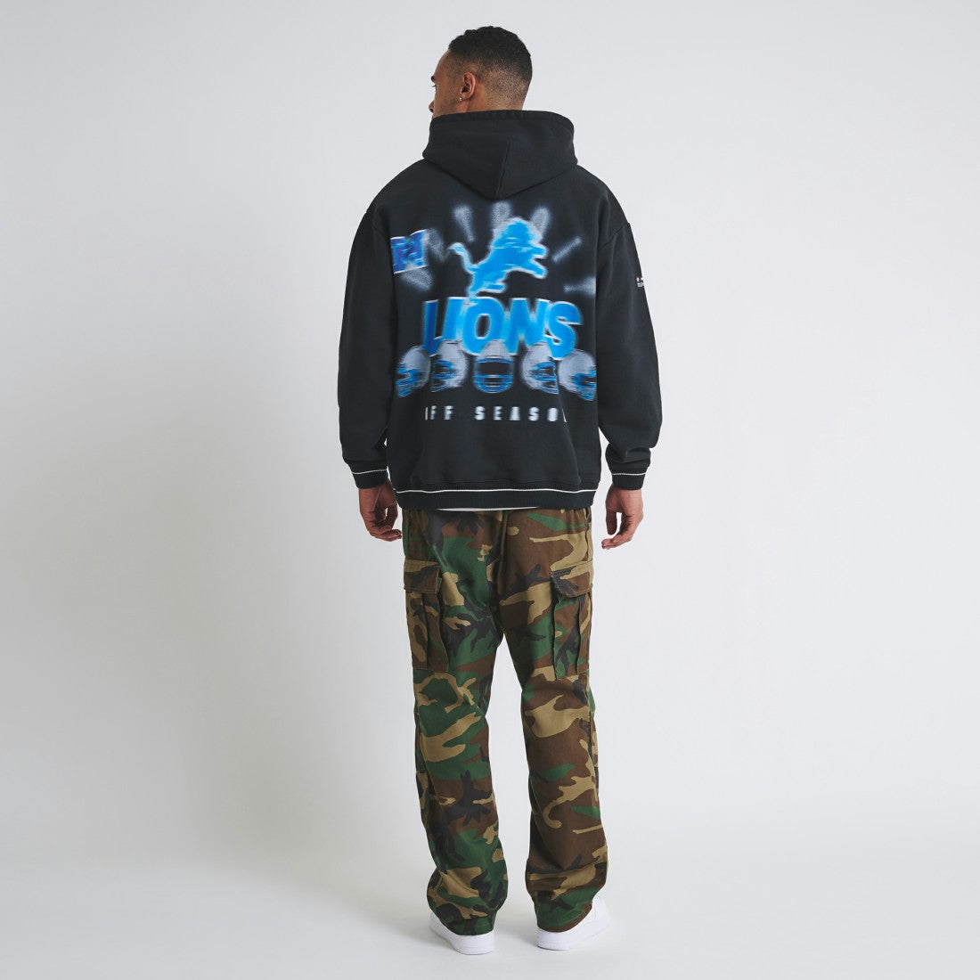 Detroit Lions Off Season Unisex Hoodie - Black - NFL