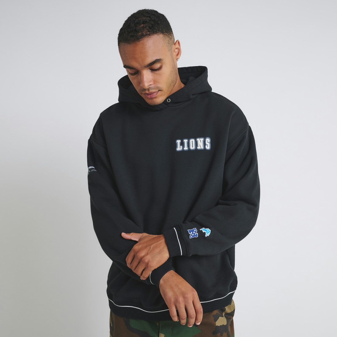 Detroit Lions Off Season Unisex Hoodie - Black - NFL