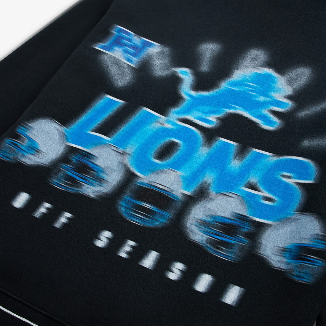 Detroit Lions Off Season Unisex Hoodie - Black - NFL