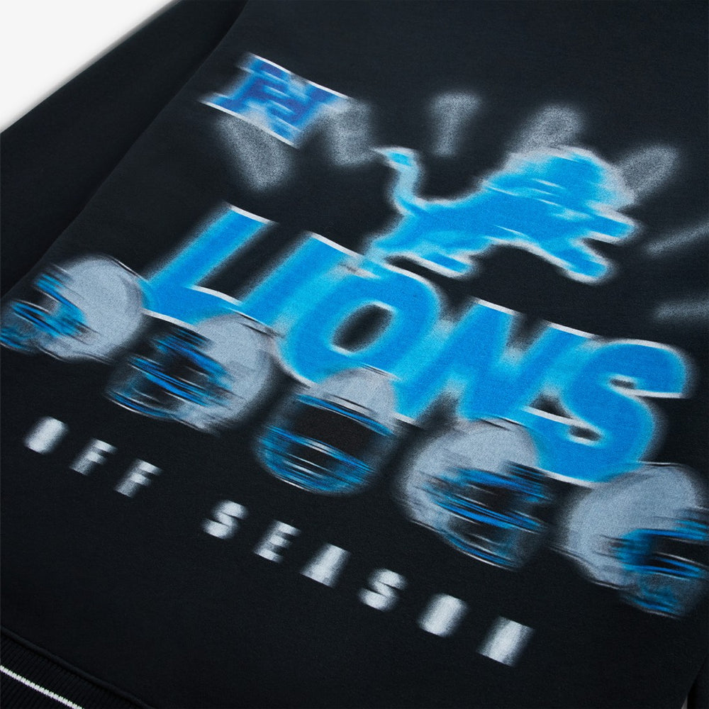 Detroit Lions Off Season Unisex Hoodie - Black - NFL