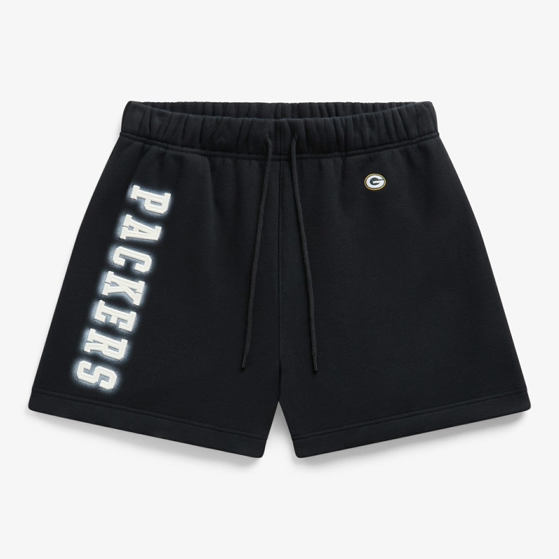 Green Bay Packers Off Season Unisex Fleece Shorts - Black - NFL