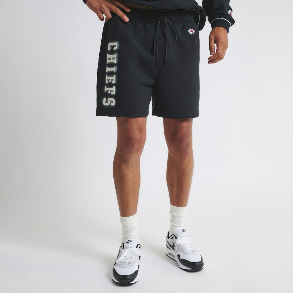 Kansas City Chiefs Off Season Unisex Fleece Shorts - Black - NFL