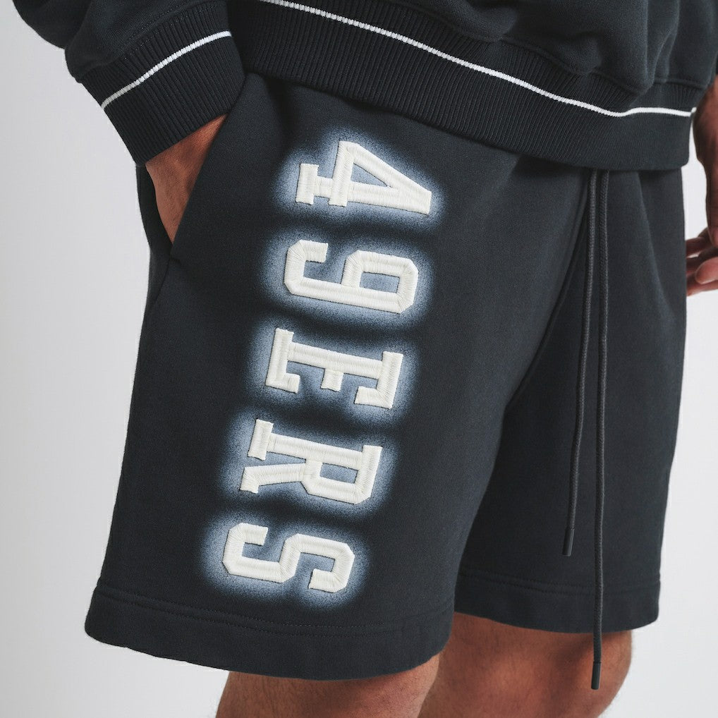 San Francisco 49ers Off Season Unisex Fleece Shorts - Black - NFL
