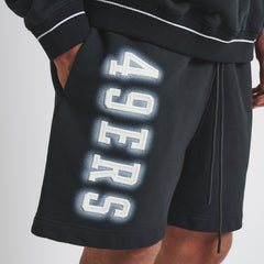 San Francisco 49ers Off Season Unisex Fleece Shorts - Black - NFL