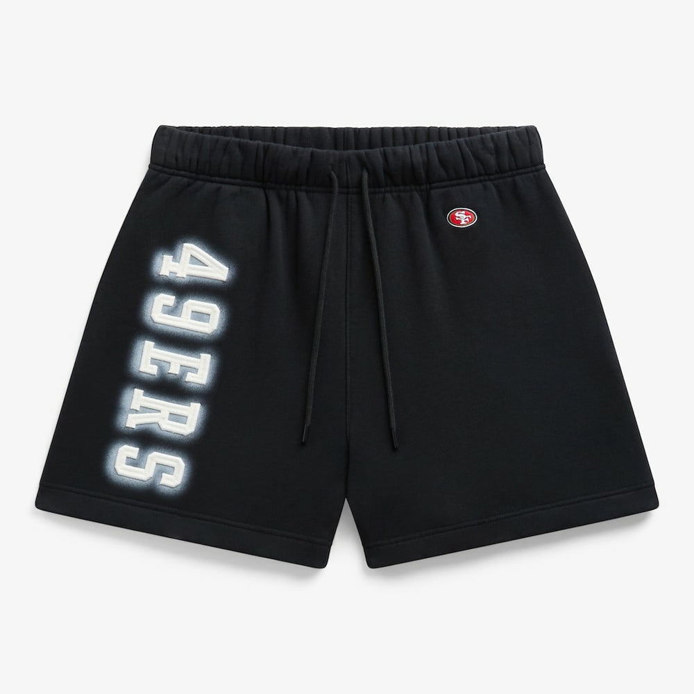 San Francisco 49ers Off Season Unisex Fleece Shorts - Black - NFL