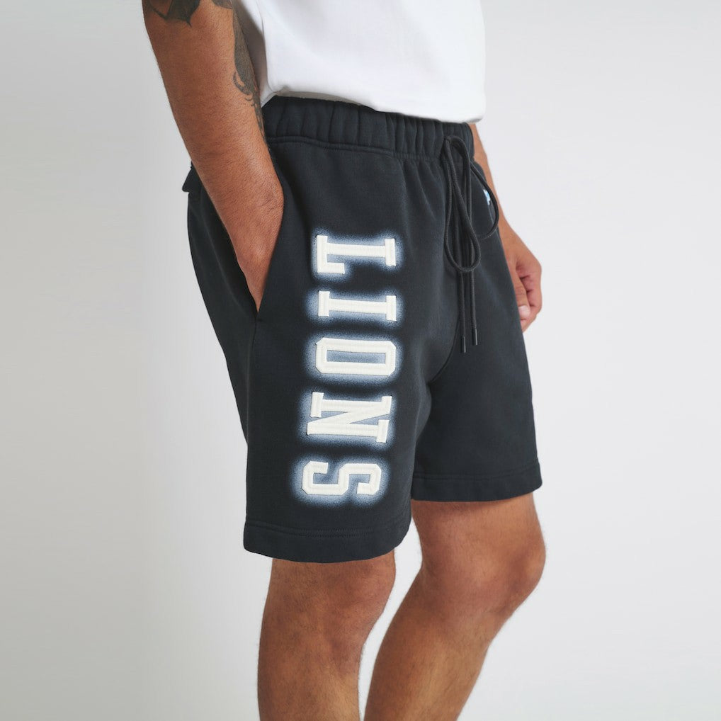 Detroit Lions Off Season Unisex Fleece Shorts - Black - NFL