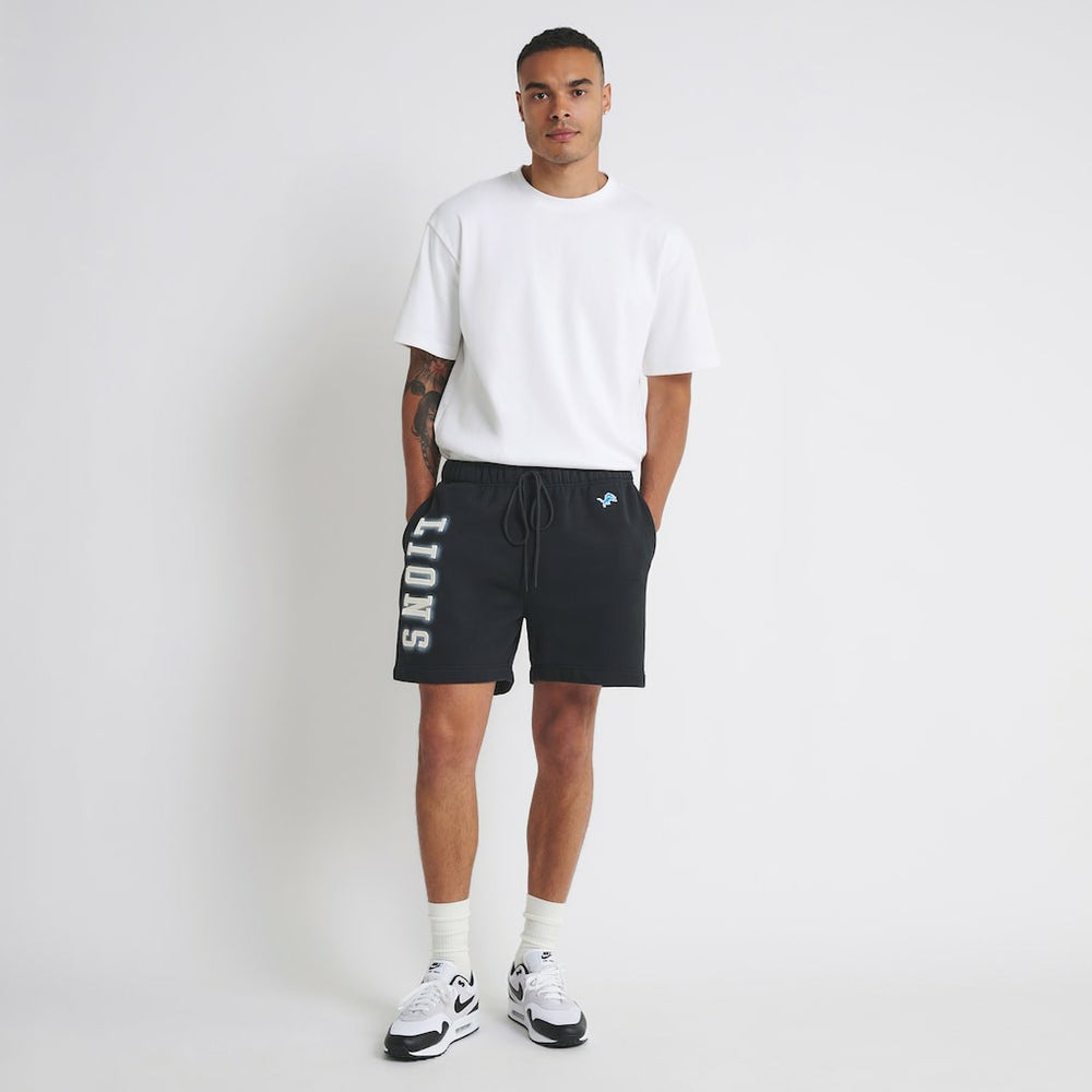 Detroit Lions Off Season Unisex Fleece Shorts - Black - NFL
