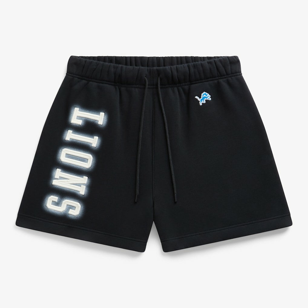 Detroit Lions Off Season Unisex Fleece Shorts - Black - NFL