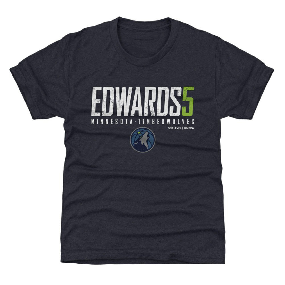 Anthony Edwards Minnesota Timberwolves 500 Level Youth Elite T-Shirt Navy