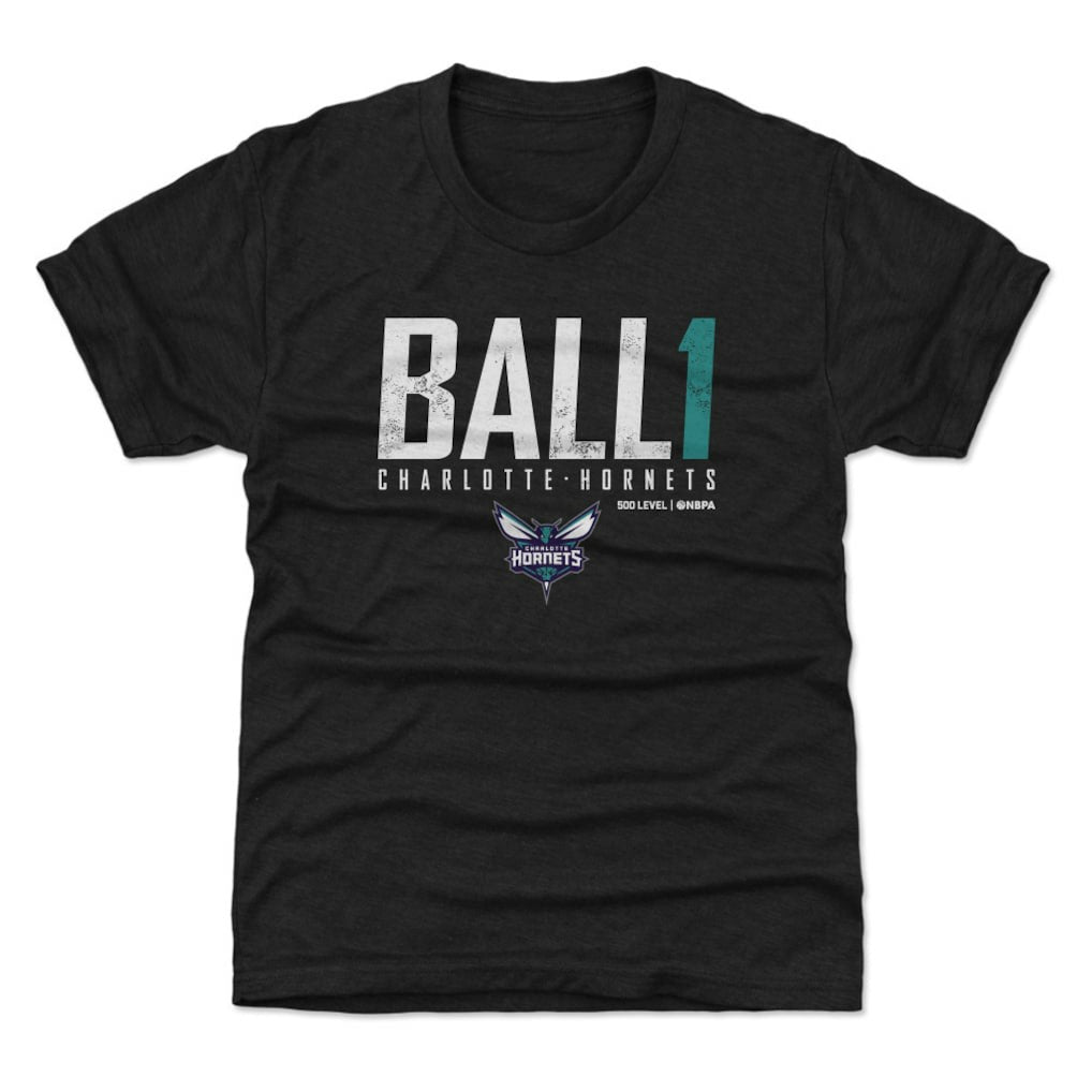 LaMelo Ball Charlotte Hornets 500 Level Youth Elite T-Shirt Black