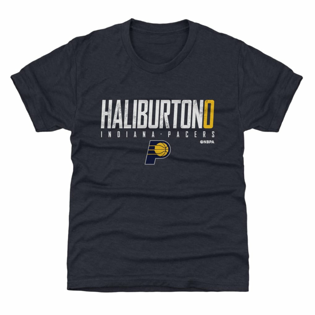 Tyrese Haliburton Indiana Pacers 500 Level Youth Elite T-Shirt Navy