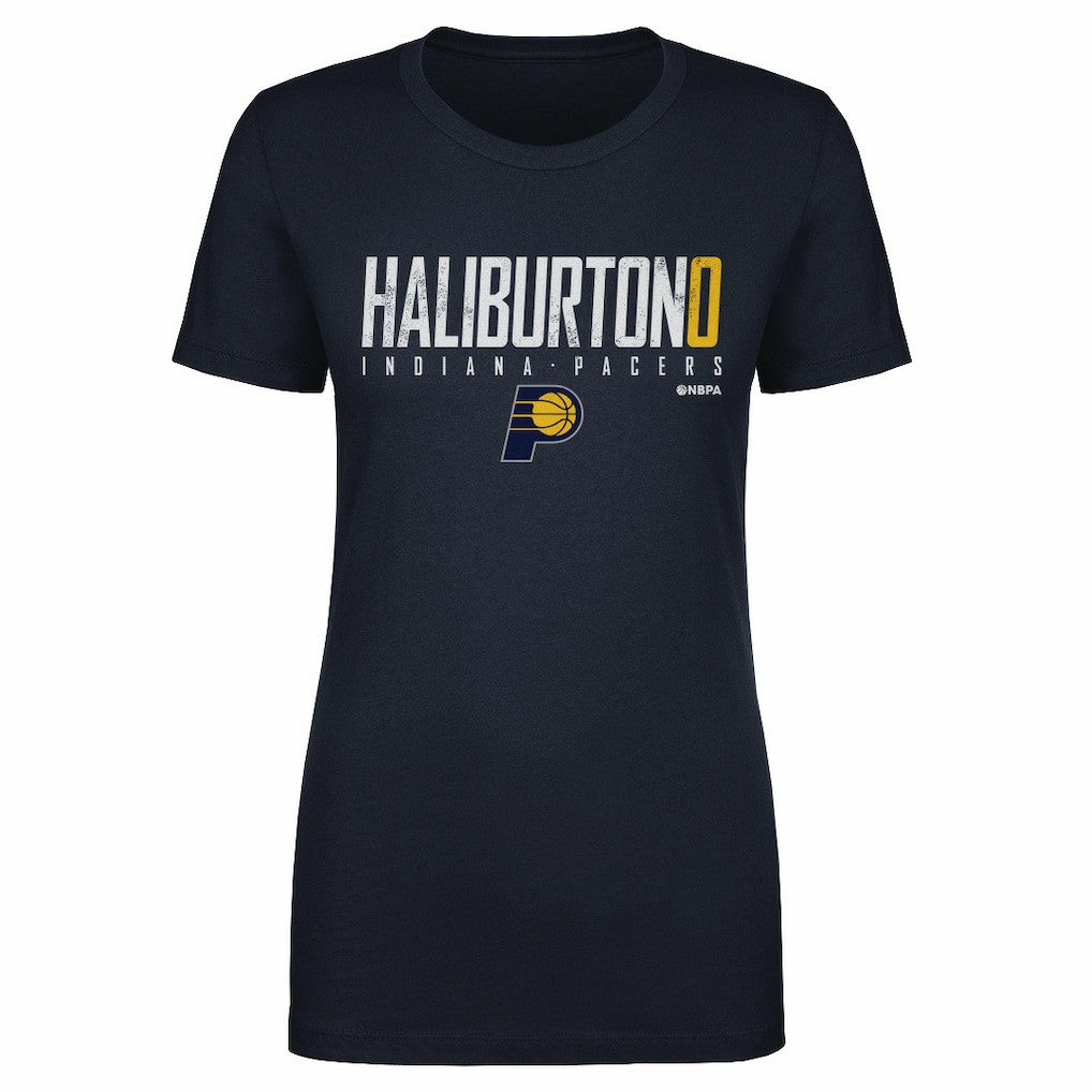 Tyrese Haliburton Indiana Pacers 500 Level Women's Elite T-Shirt Navy