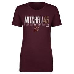 Donovan Mitchell Cleveland Cavaliers 500 Level Women's Elite T-Shirt Wine