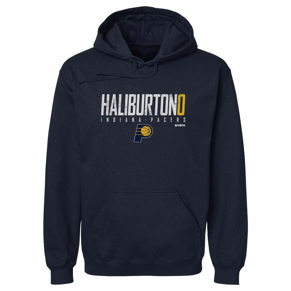 Tyrese Haliburton Indiana Pacers 500 Level Elite Pullover Hoodie Navy