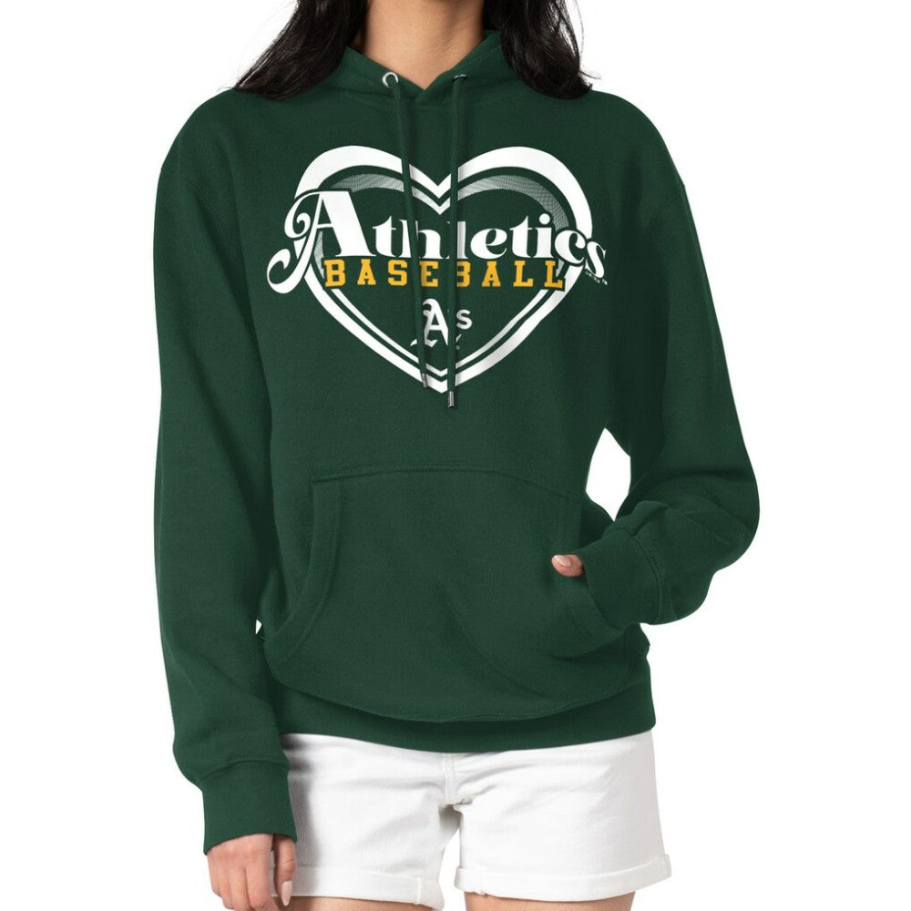 Athletics G-III 4Her by Carl Banks Women's Double Heart Fleece Pullover Hoodie Outlet