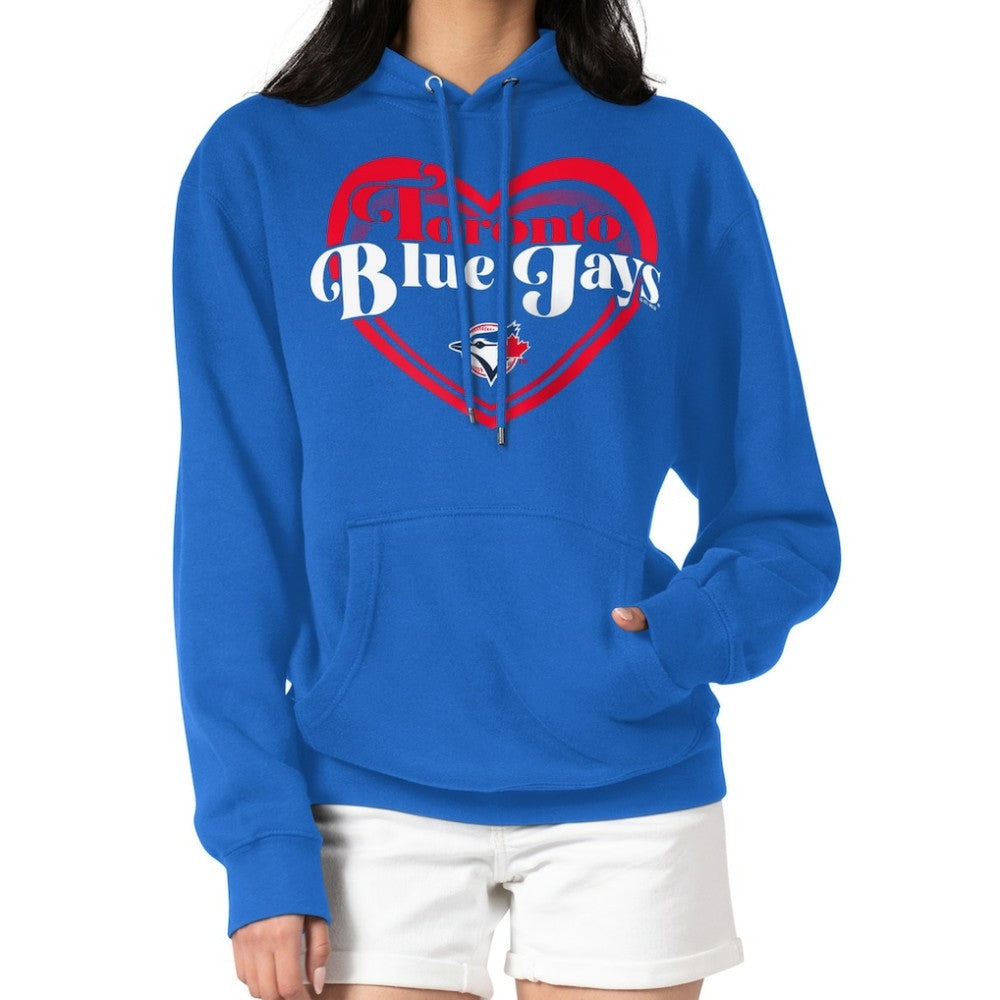 Toronto Blue Jays G-III 4Her by Carl Banks Women's Double Heart Fleece Pullover Hoodie Near Me