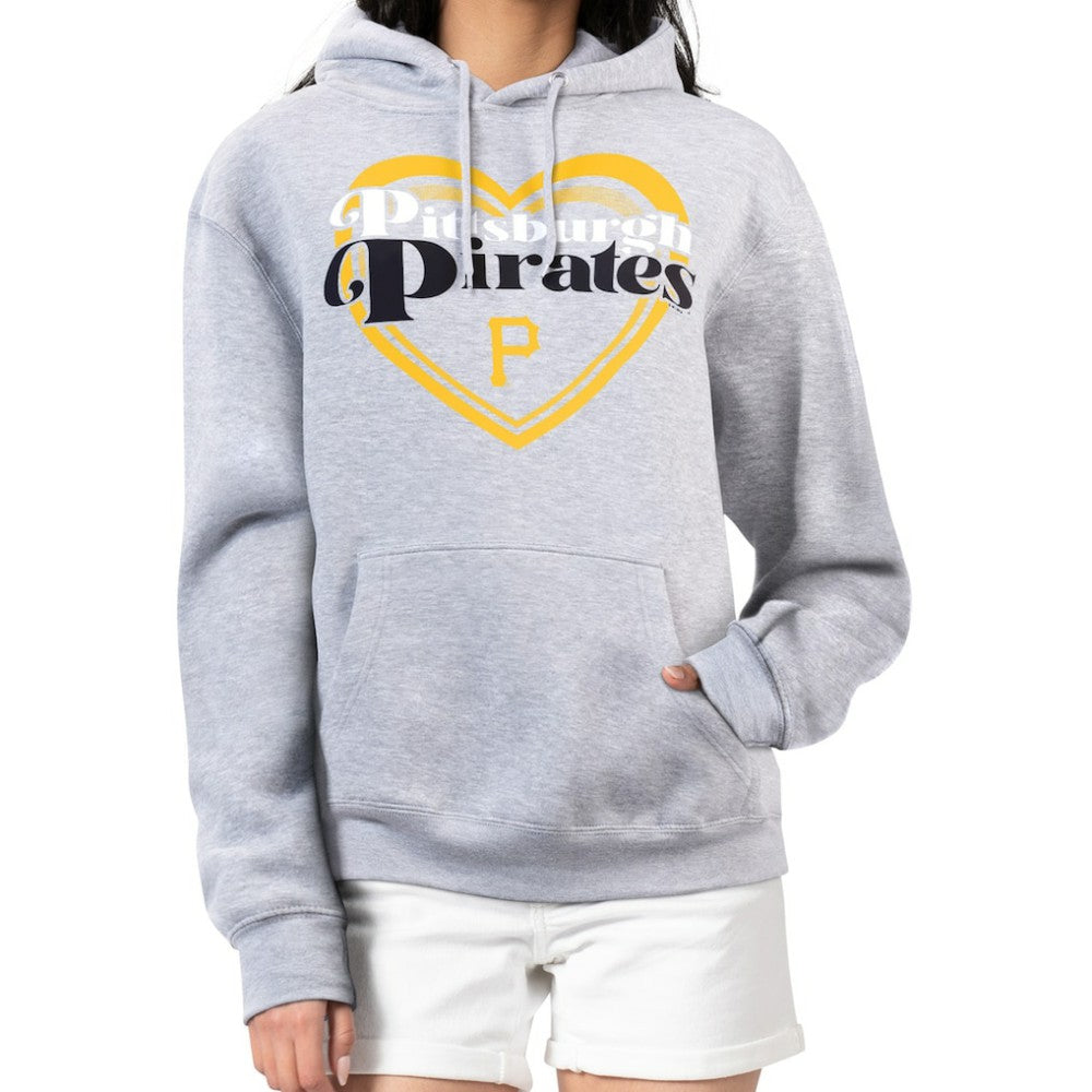 Pittsburgh Pirates G-III 4Her by Carl Banks Women's Double Heart Fleece Pullover Hoodie for sale