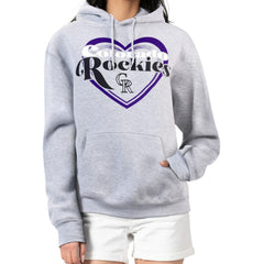 Colorado Rockies G-III 4Her by Carl Banks Women's Double Heart Fleece Pullover Hoodie Near Me