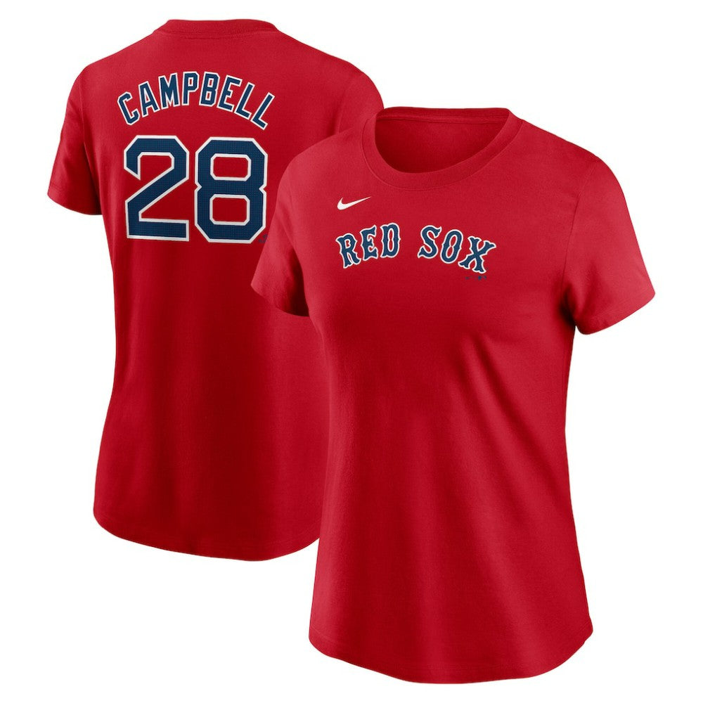Kristian Campbell Boston Red Sox Nike Women's Cooperstown Collection Fuse Name & Number T-Shirt Near Me