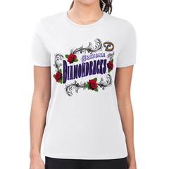 Arizona Diamondbacks G-III 4Her by Carl Banks Women's Super-Slim Fit Lightweight Retro Roses T-Shirt for sale