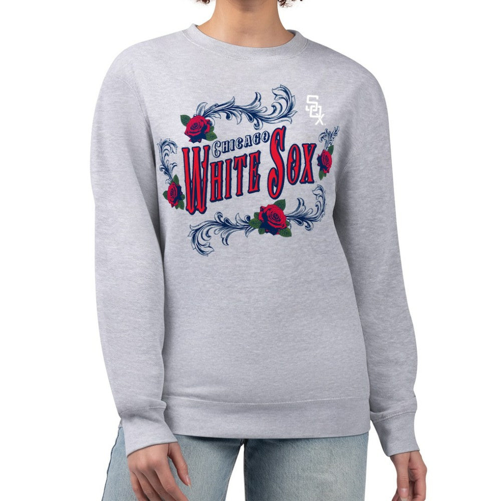 Chicago White Sox G-III 4Her by Carl Banks Women's Retro Roses Fleece Pullover Sweatshirt Outlet