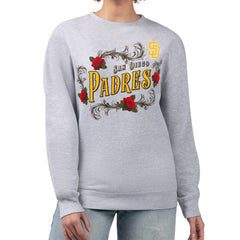 San Diego Padres G-III 4Her by Carl Banks Women's Retro Roses Fleece Pullover Sweatshirt Outlet