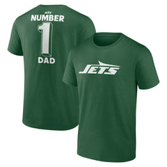 New York Jets #1 Dad Jersey T-Shirt - Green - NFL