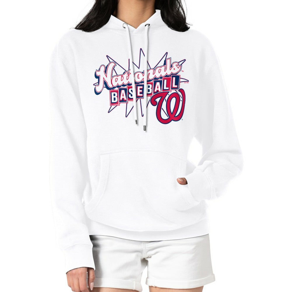 Washington Nationals Starter Women's Drive-In Pullover Hoodie Sale