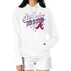 Atlanta Braves Starter Women's Drive-In Pullover Hoodie Outlet