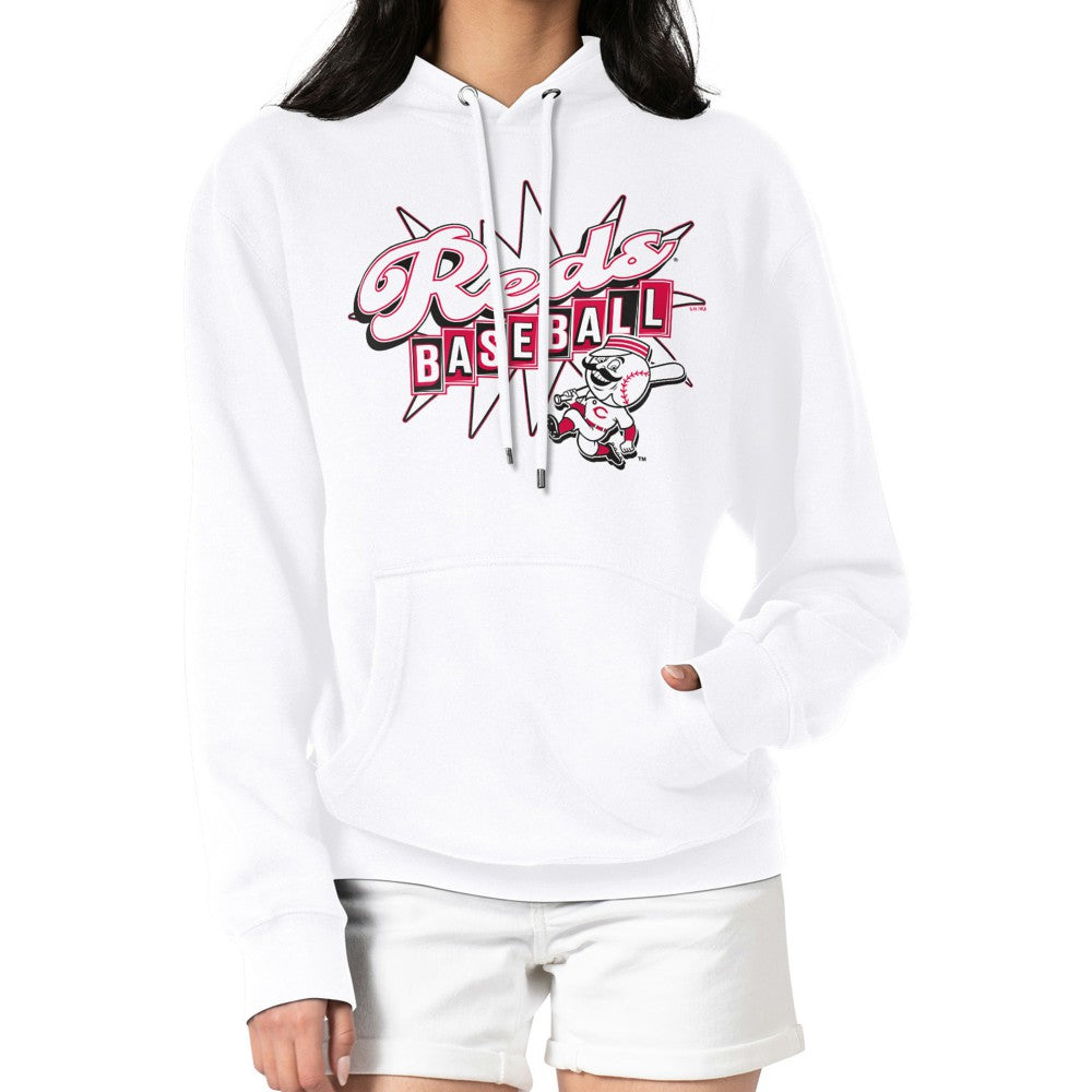 Cincinnati Reds Starter Women's Drive-In Pullover Hoodie for sale