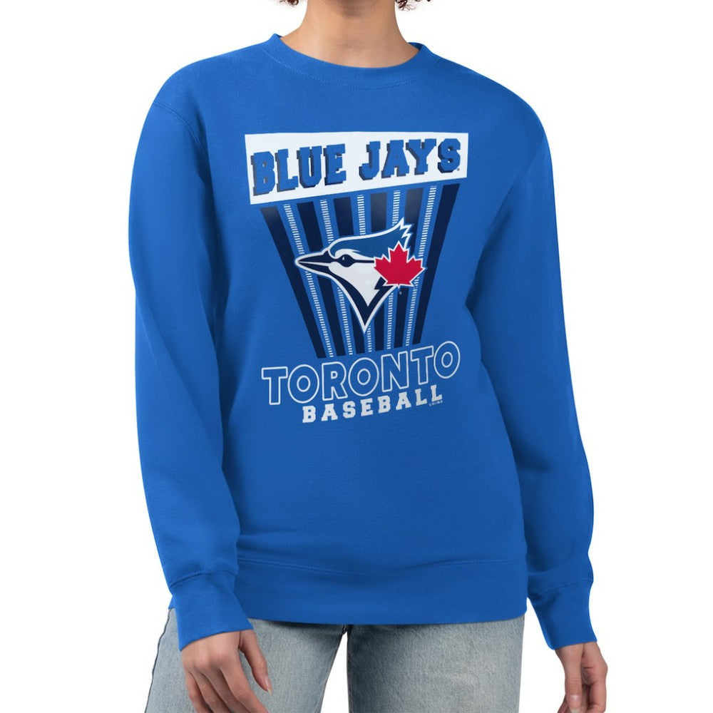 Toronto Blue Jays Starter Women's Poster Print Pullover Sweatshirt Sale