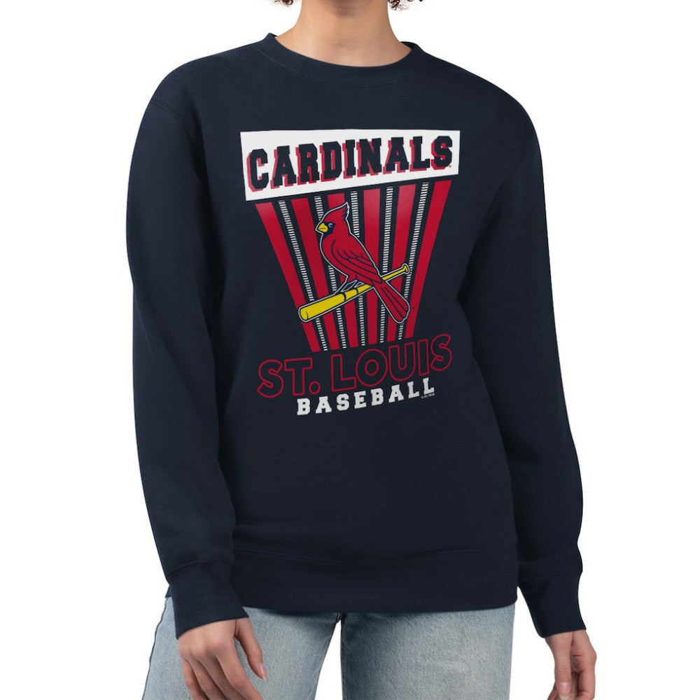 St. Louis Cardinals Starter Women's Poster Print Pullover Sweatshirt Sale