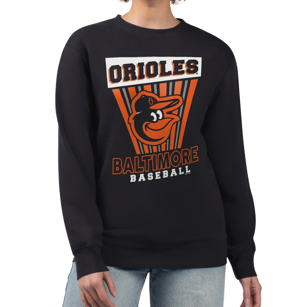 Baltimore Orioles Starter Women's Poster Print Pullover Sweatshirt Discount