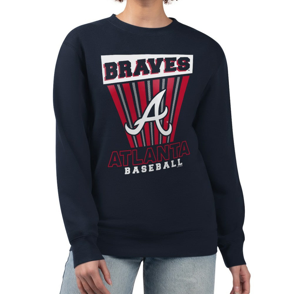 Atlanta Braves Starter Women's Poster Print Pullover Sweatshirt Near Me