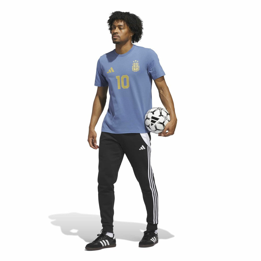 Adidas - Lionel Messi Argentina National Team Name & Number T-Shirt - Blue