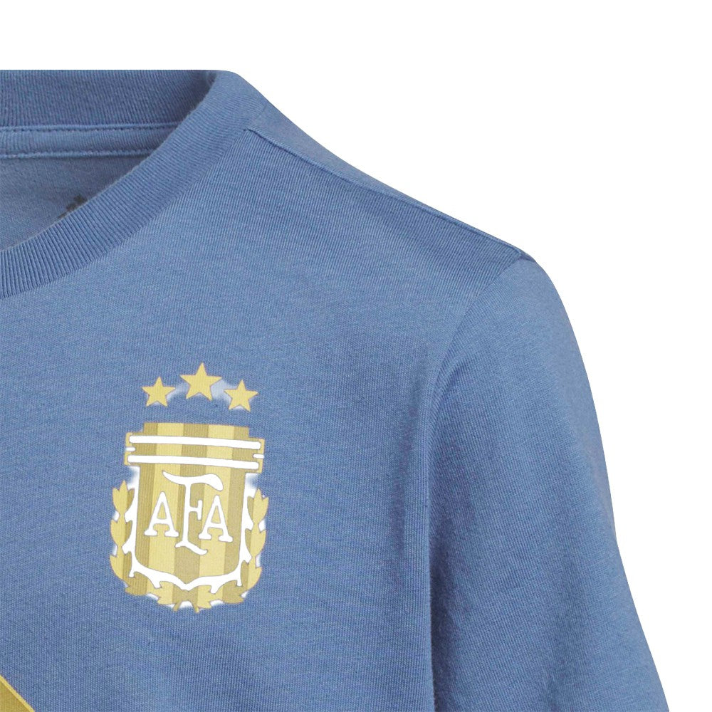 Adidas - Lionel Messi Argentina National Team Youth Name & Number T-Shirt - Blue