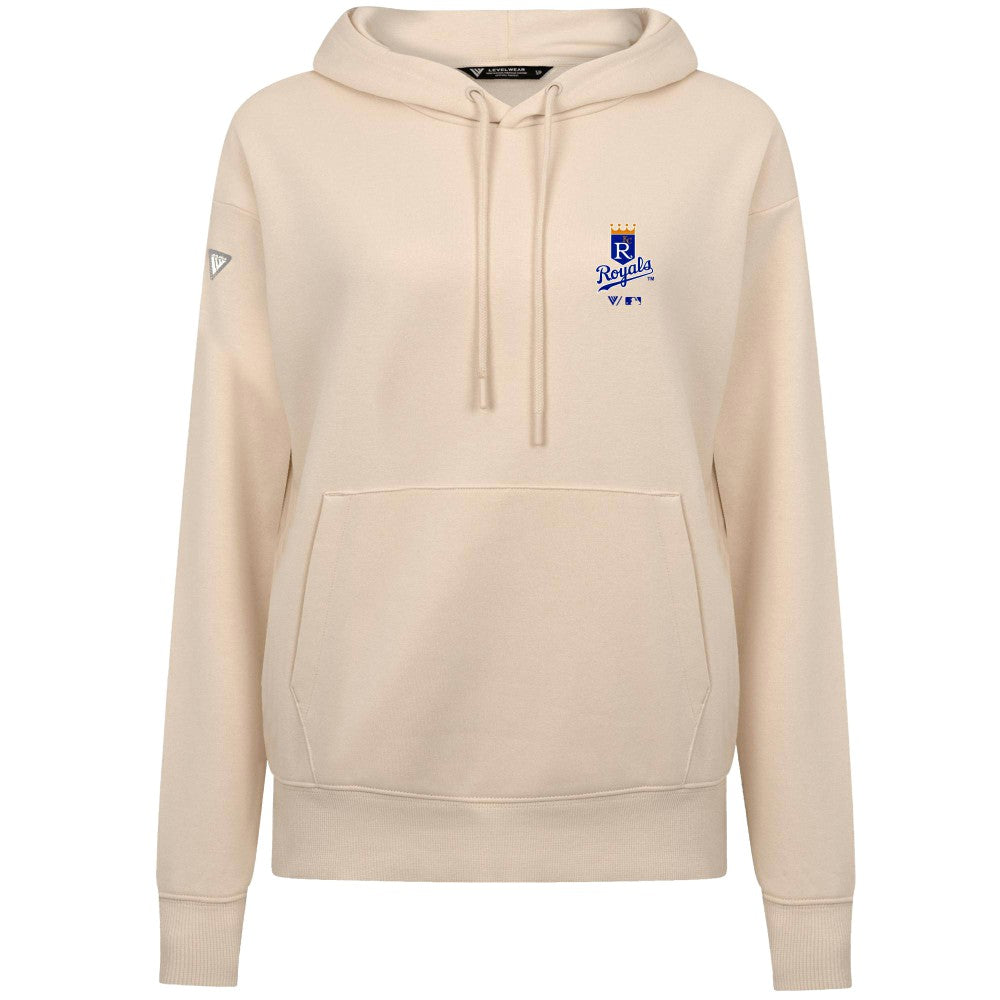Kansas City Royals Levelwear Women's Cooperstown Collection Adorn Core Logo Pullover Hoodie Discount