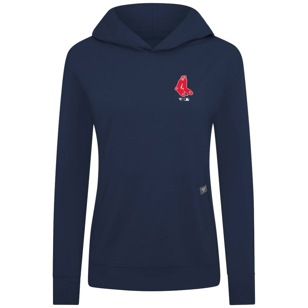 Boston Red Sox Levelwear Women's Cooperstown Collection Relay Core Logo Pullover Hoodie Sale