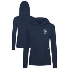 Milwaukee Brewers Levelwear Women's Cooperstown Collection Relay Core Logo Pullover Hoodie Outlet