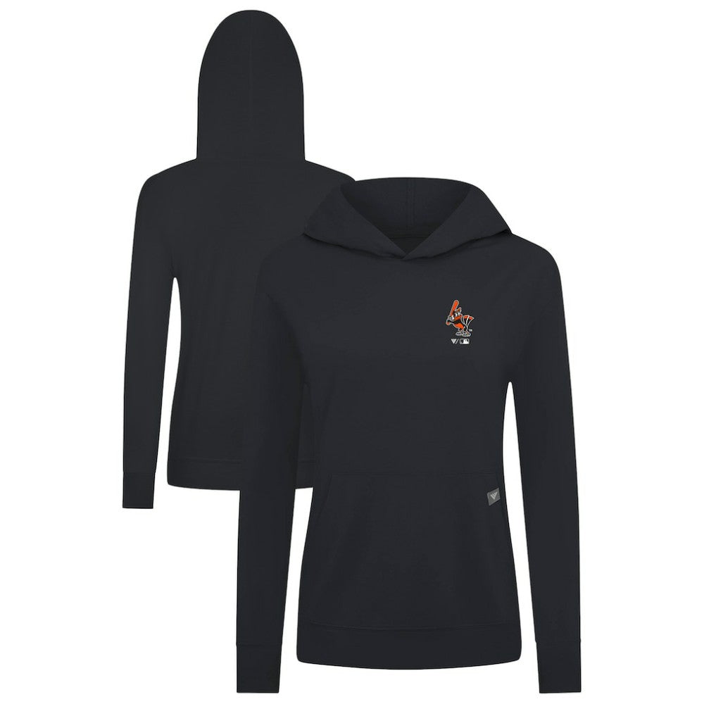 Baltimore Orioles Levelwear Women's Cooperstown Collection Relay Core Logo Pullover Hoodie Outlet