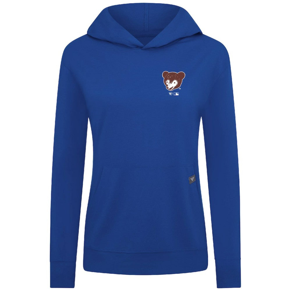 Chicago Cubs Levelwear Women's Cooperstown Collection Relay Core Logo Pullover Hoodie Online