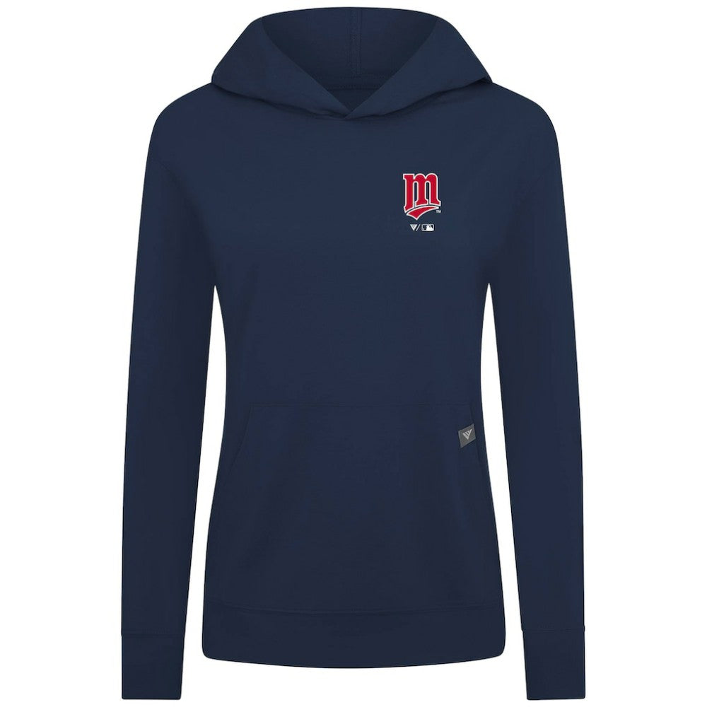 Minnesota Twins Levelwear Women's Cooperstown Collection Relay Core Logo Pullover Hoodie Outlet