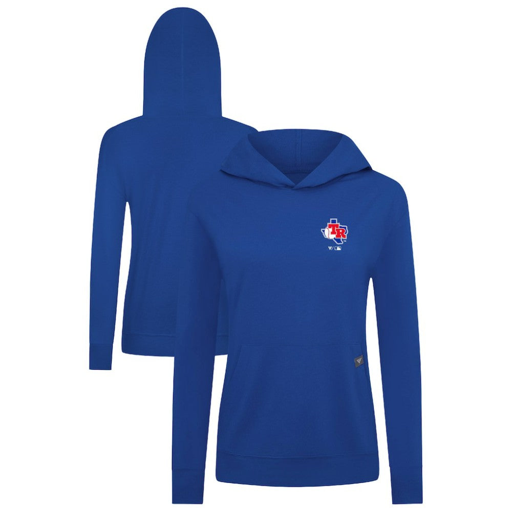 Texas Rangers Levelwear Women's Cooperstown Collection Relay Core Logo Pullover Hoodie Online