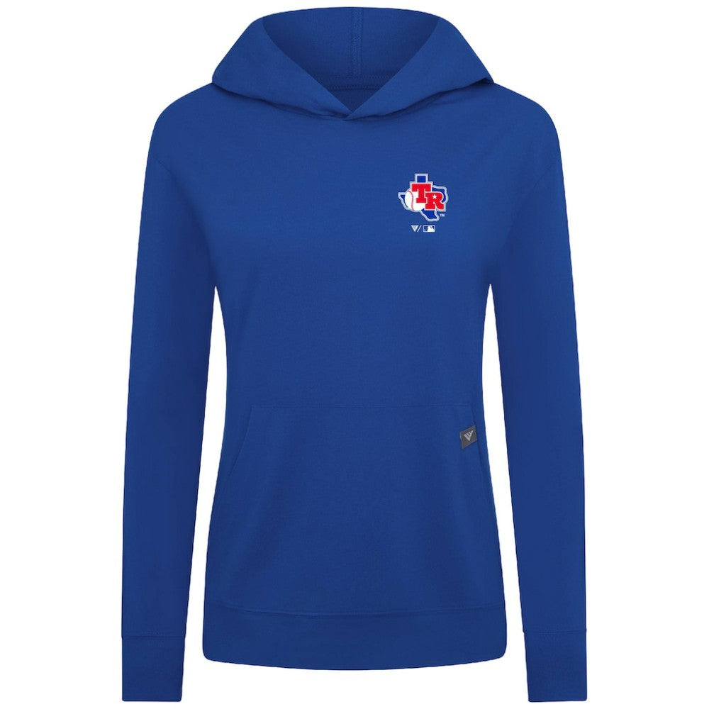 Texas Rangers Levelwear Women's Cooperstown Collection Relay Core Logo Pullover Hoodie Online